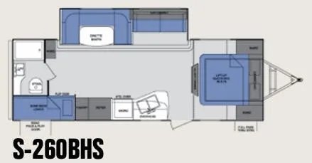 Cruiser RV Shadow Cruiser 260BHS floor plan