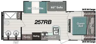 Gulf Stream Ameri-Lite Ultra-Lite 257RB floor plan