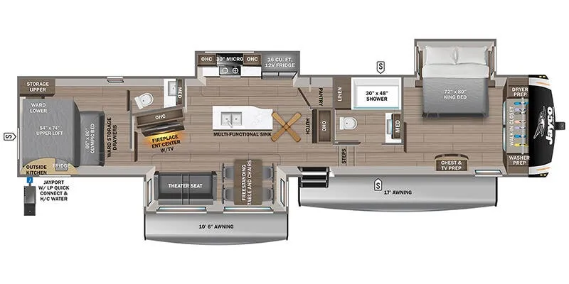 2025 Jayco Eagle 360DBOK floor plan