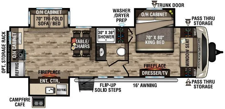 Venture RV SportTrek Touring Edition STT293VRK floor plan