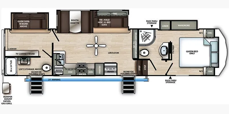 Forest River Sierra 3330BH floor plan