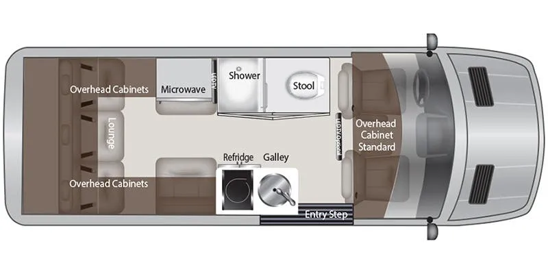 American Coach American Patriot FD2 - Lounge floor plan