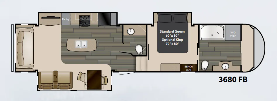 Heartland Gateway 3680FB floor plan