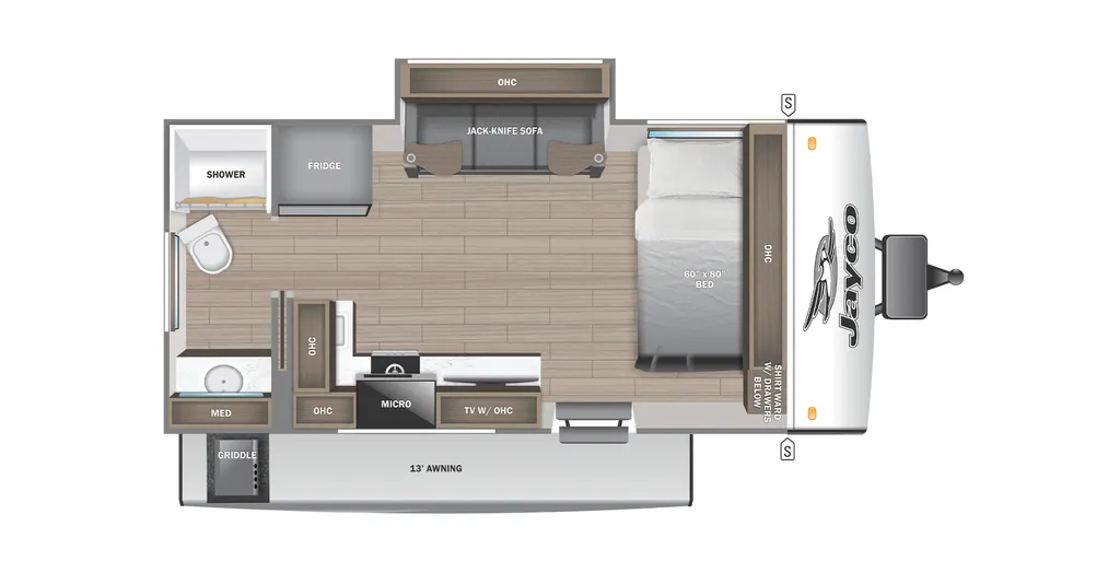 2026 Jayco Jay Feather Air 16RB floor plan