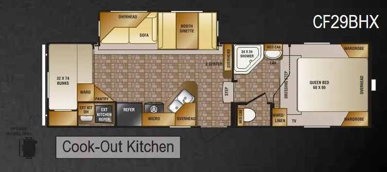 CrossRoads Cruiser CF29BHX floor plan