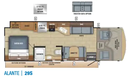 Jayco Alante 29S floor plan