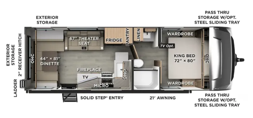 Forest River Flagstaff Super Lite 30RDT floor plan