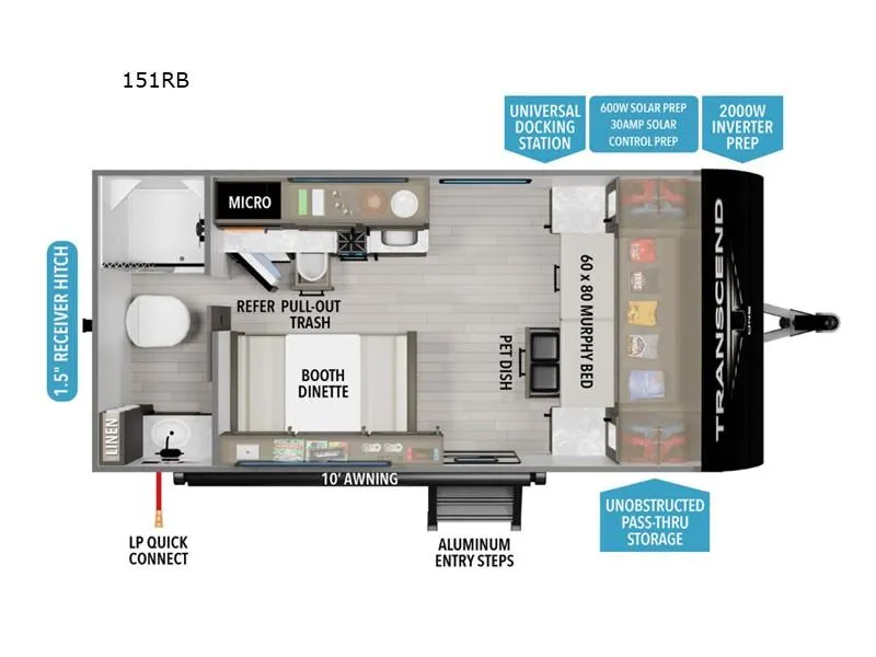 2026 Grand Design Transcend One 151RB - Photo 3