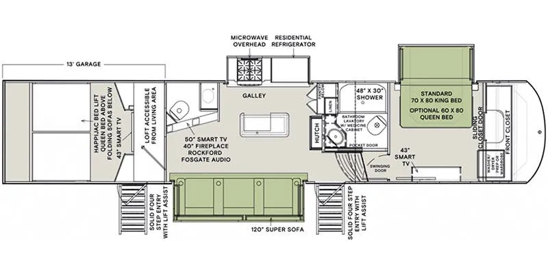 Vanleigh Ambition 399TH floor plan