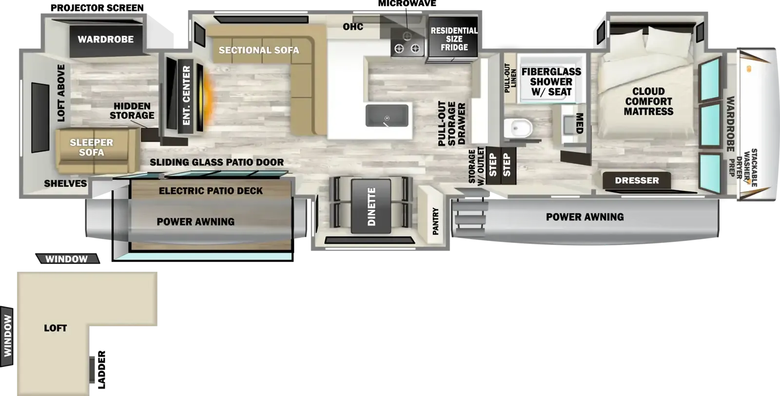 Forest River Sabre 37RVMILES floor plan