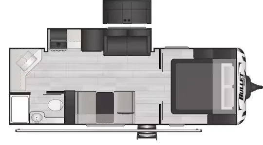 Keystone Bullet Crossfire 2220MLWE floor plan