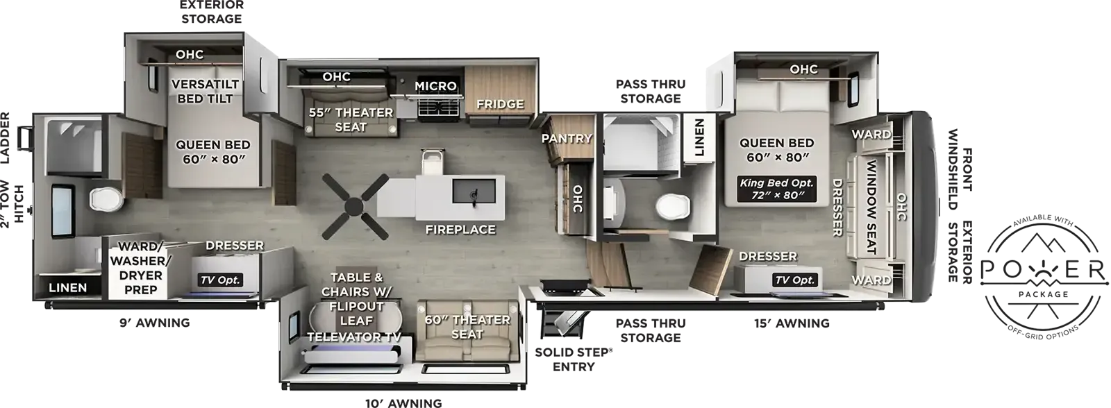 Forest River Flagstaff Classic 403CDB floor plan