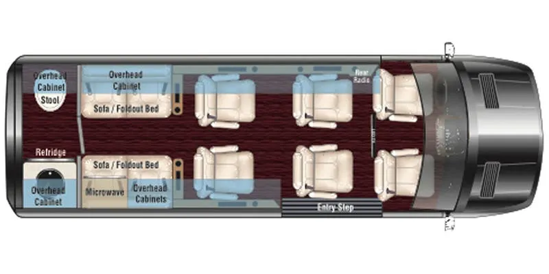 American Coach American Patriot Cruiser D6 floor plan