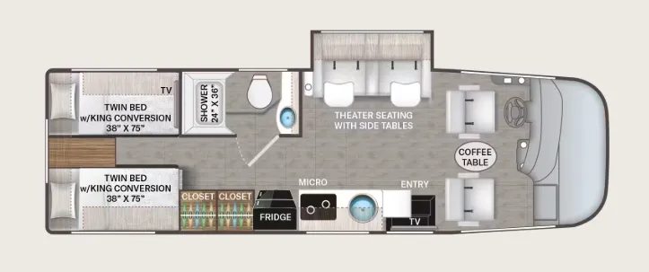 Thor Motor Coach Freedom Eddie Bauer EB26 floor plan