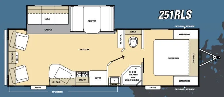 Coachmen Catalina SBX 251RLS floor plan