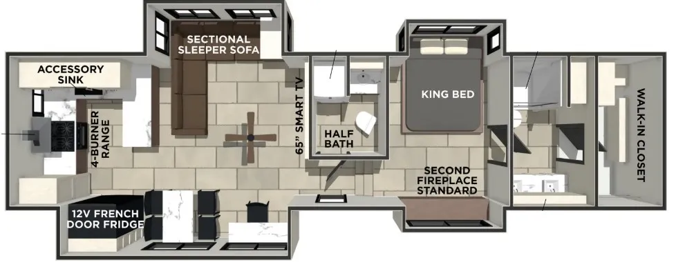 2026 Prime Time Sanibel 38LAUNDRY floor plan