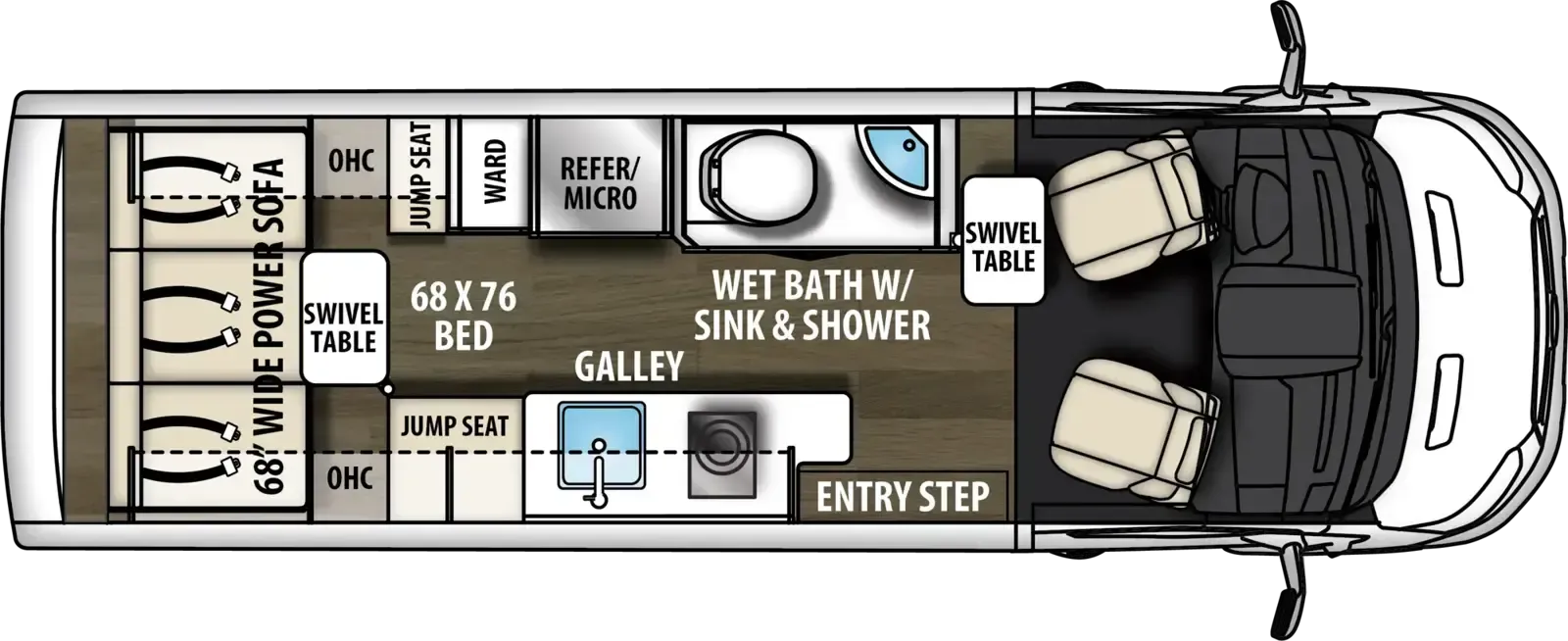 2027 Coachmen Beyond 22C - Floor plan