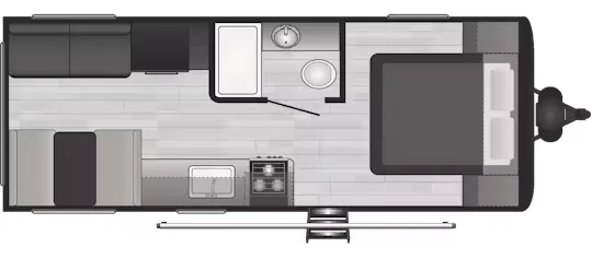 Keystone Hideout 20RDNWE floor plan
