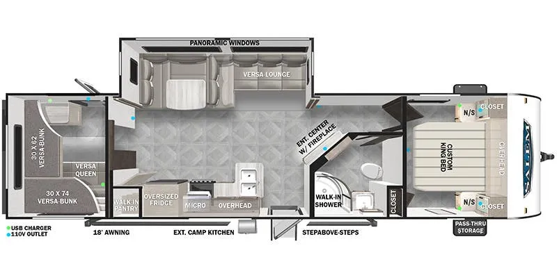 2023 Forest River Salem 29VBUD - Floor plan