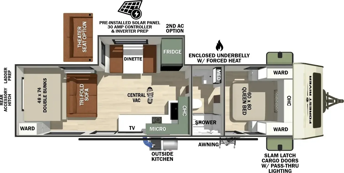Forest River No Boundaries NB209 floor plan