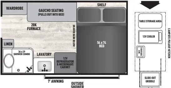 Forest River Viking 12.0TD PRO floor plan