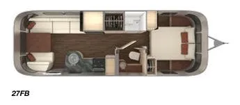 2019 Airstream International Serenity 27FB floor plan