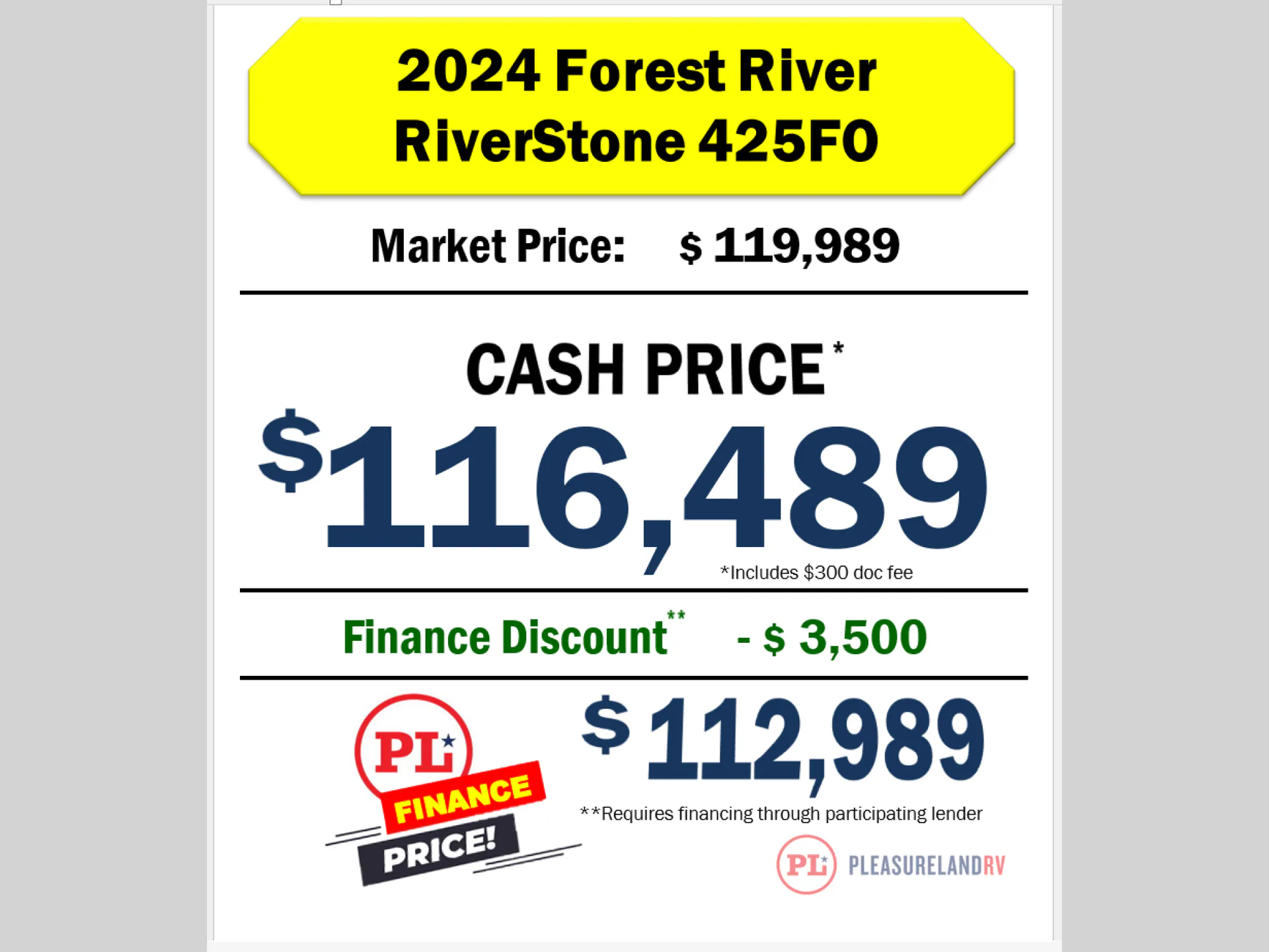 2024 Forest River RiverStone 425FO - Photo 2