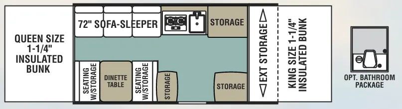 Forest River Viking Epic 2405ST floor plan