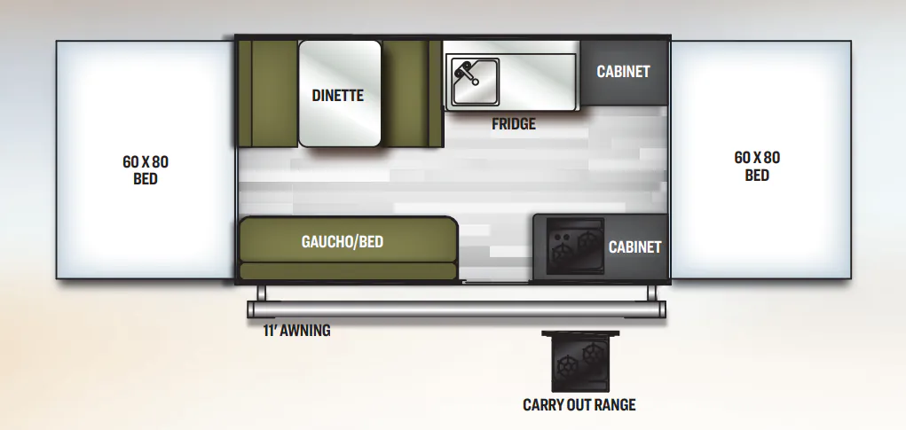 Forest River Flagstaff LTD 228LTD floor plan