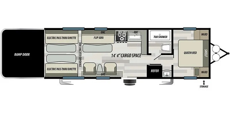 2021 Forest River Sandstorm 251SLC floor plan