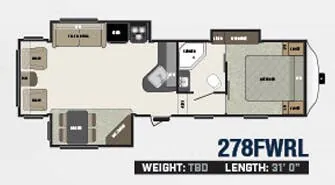 Keystone Springdale 278FWRL floor plan