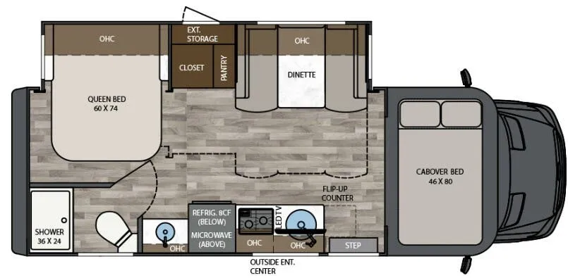 Renegade RV Vienna 25FWC floor plan