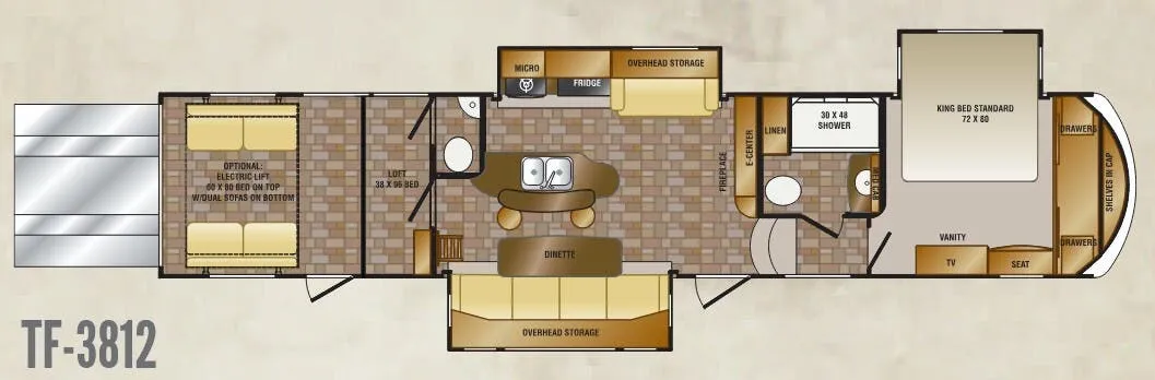 CrossRoads Elevation 3812 floor plan
