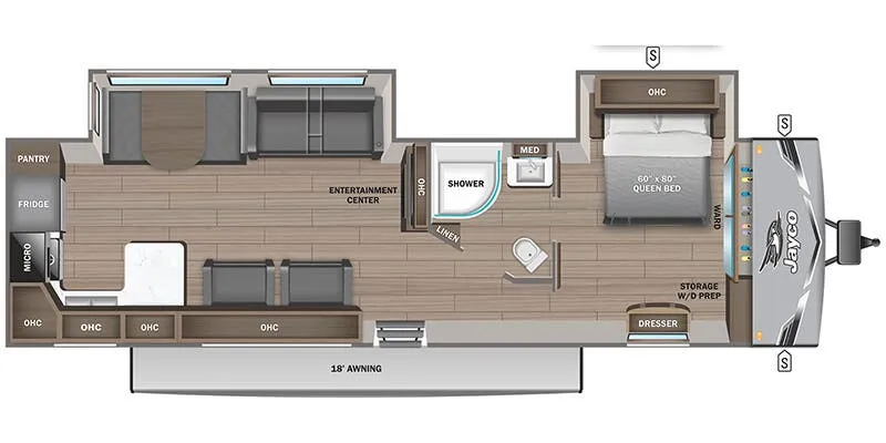 2025 Jayco Jay Flight 290RKS floor plan
