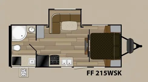 Cruiser RV Fun Finder Xtreme Lite 215WSK floor plan