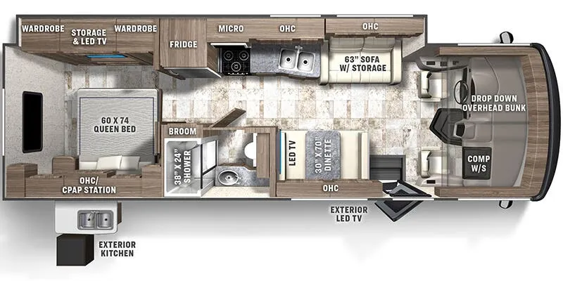 2026 Coachmen Pursuit 29SS floor plan