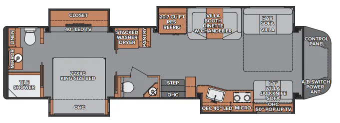 Renegade RV Ikon 34RX floor plan