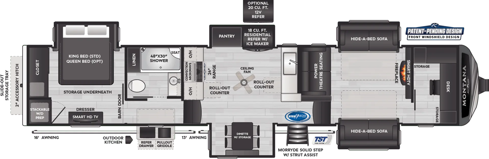 2024 Keystone Montana 3941FO - Floor plan