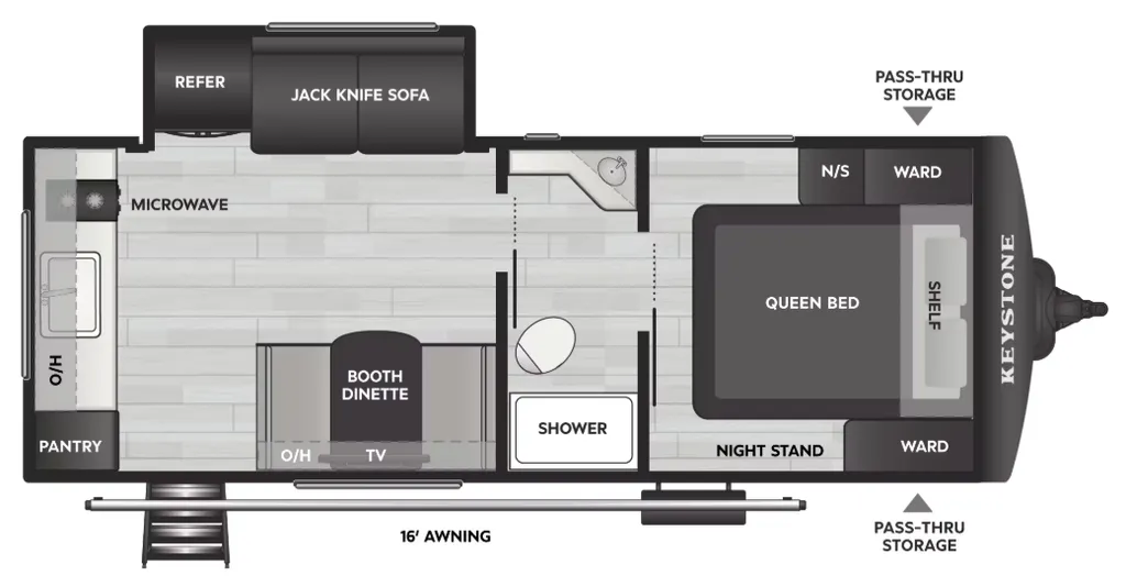 2026 Keystone Bullet Classic 21RKCWE floor plan