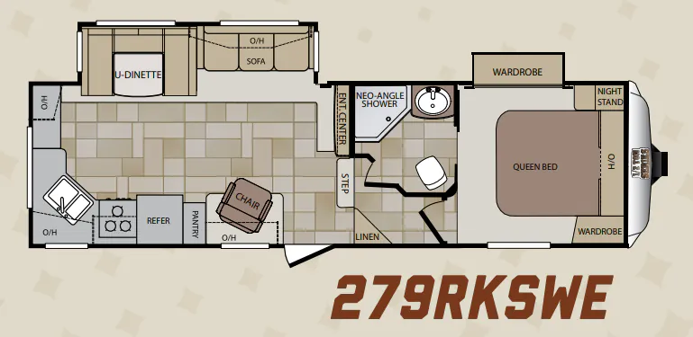 Keystone Cougar Half-Ton 279RKSWE floor plan