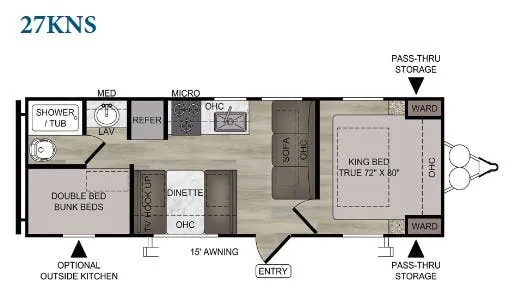 East to West Silver Lake 27KNS floor plan