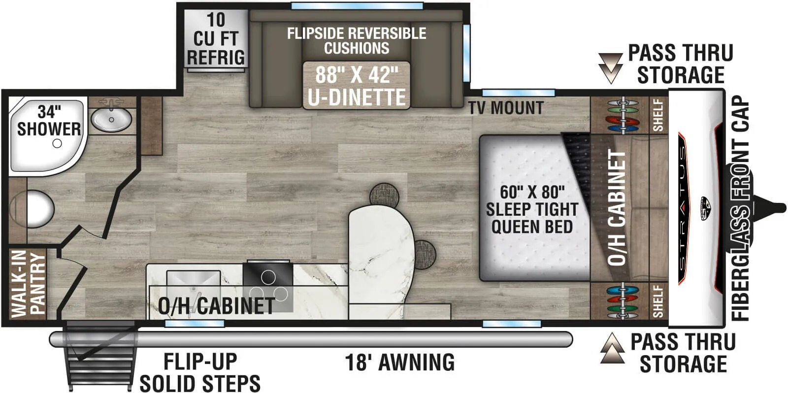 Venture RV Stratus SR231VRB floor plan