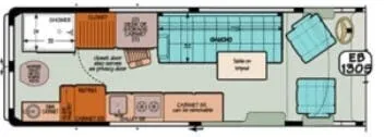 Sportsmobile Promaster 130S floor plan