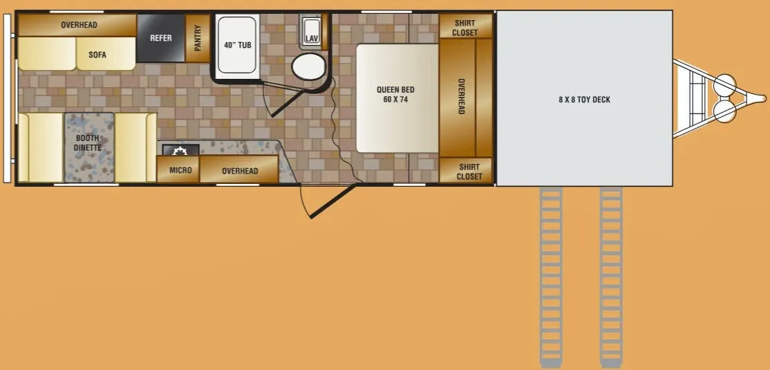 CrossRoads Z-1 1 ZT218TD floor plan