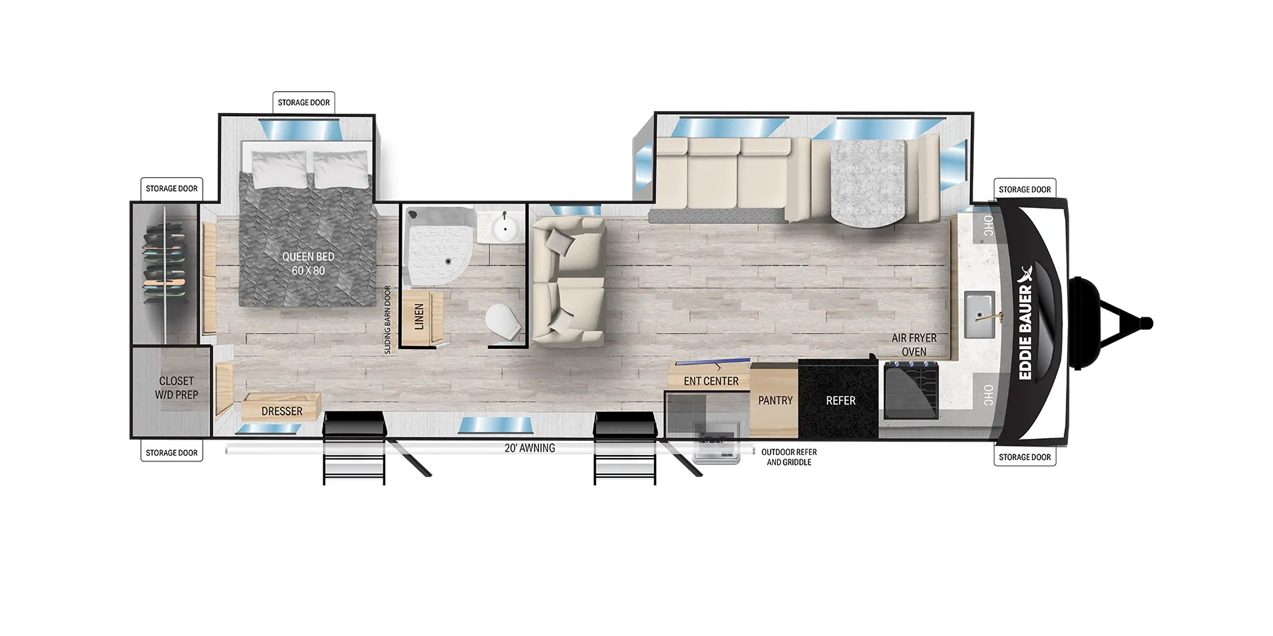 Heartland Eddie Bauer 33FK floor plan