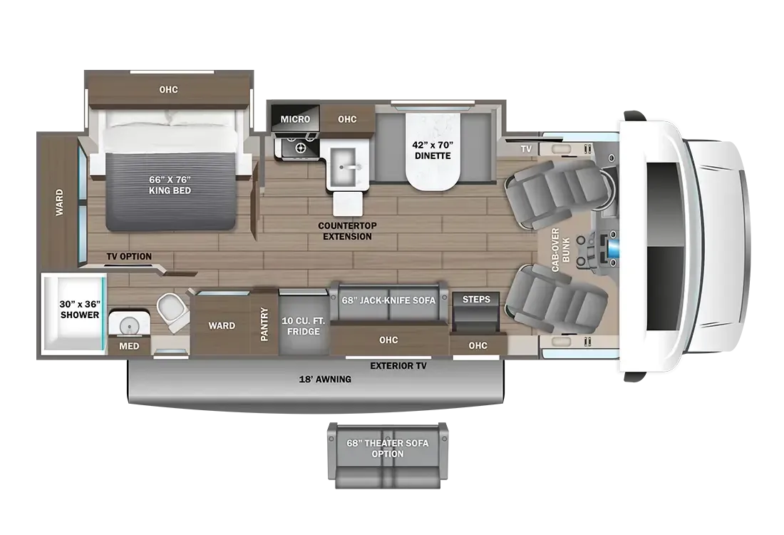 Entegra Coach Odyssey 27U floor plan