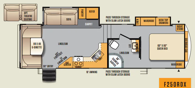 Forest River Wildcat Maxx 250RDX floor plan