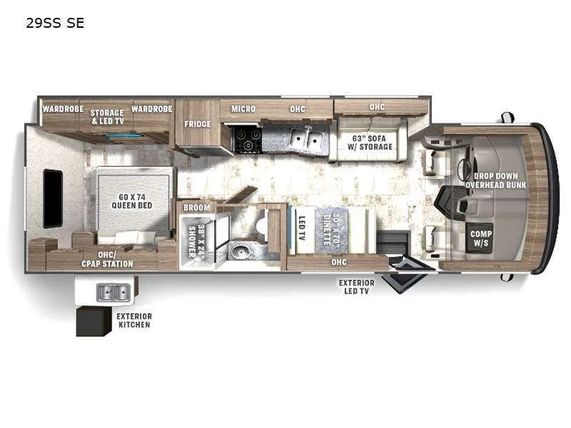 2026 Coachmen Encore SE 29SS floor plan