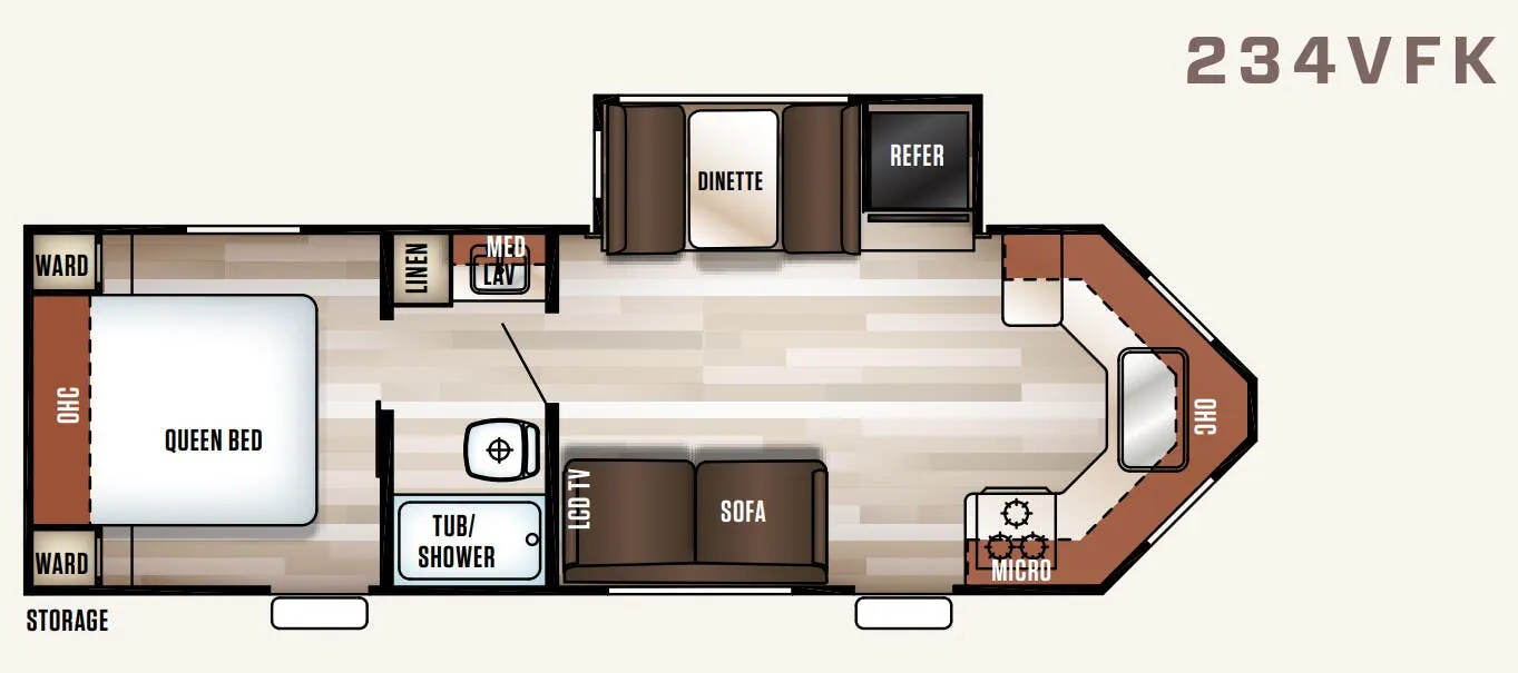 Forest River Cherokee Patriot Edition 234VFK floor plan