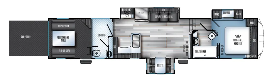 Forest River Vengeance Touring Edition 395KB13 exterior